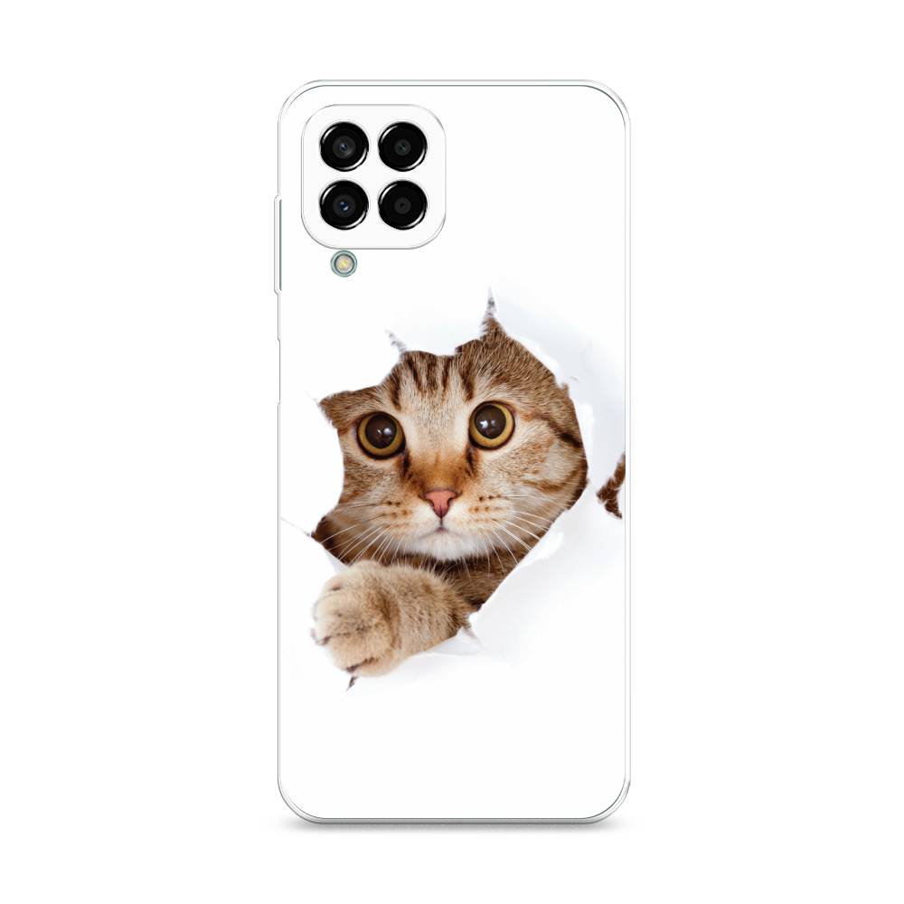 

Чехол на Samsung Galaxy M33 "Кот и бумага", Белый;коричневый, 2105650-1