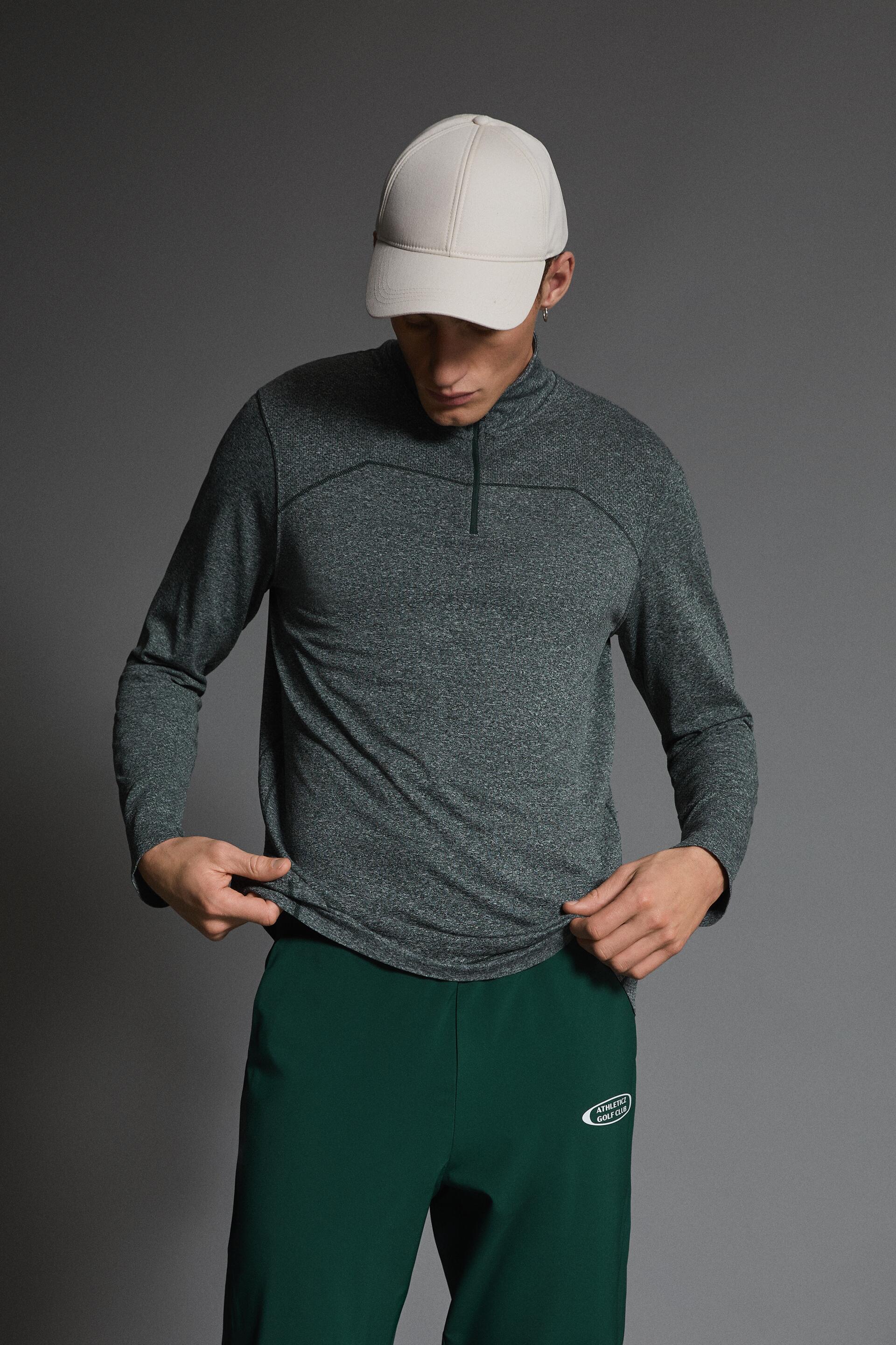 

Лонгслив мужской ZARA 00541400 зеленый XL, 00541400