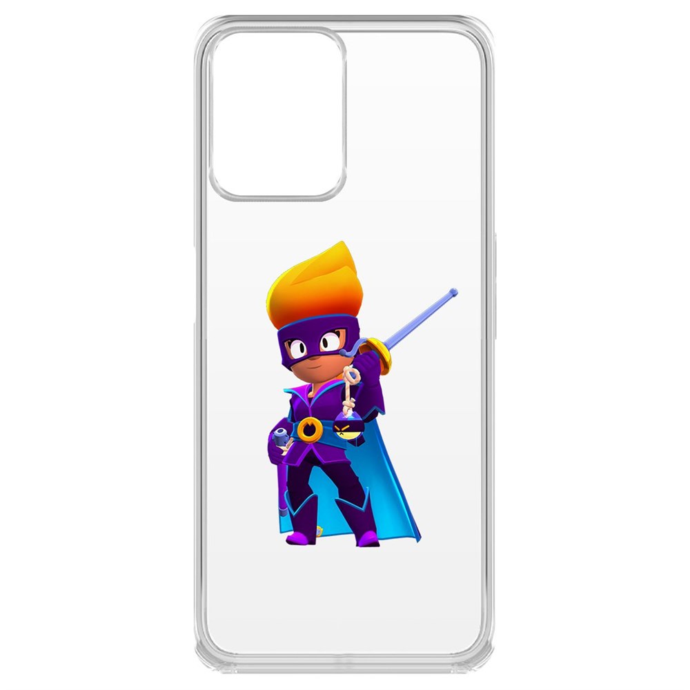 

Чехол-накладка Brawl Stars-Амбер де Ла Вега для Realme C35, Прозрачный