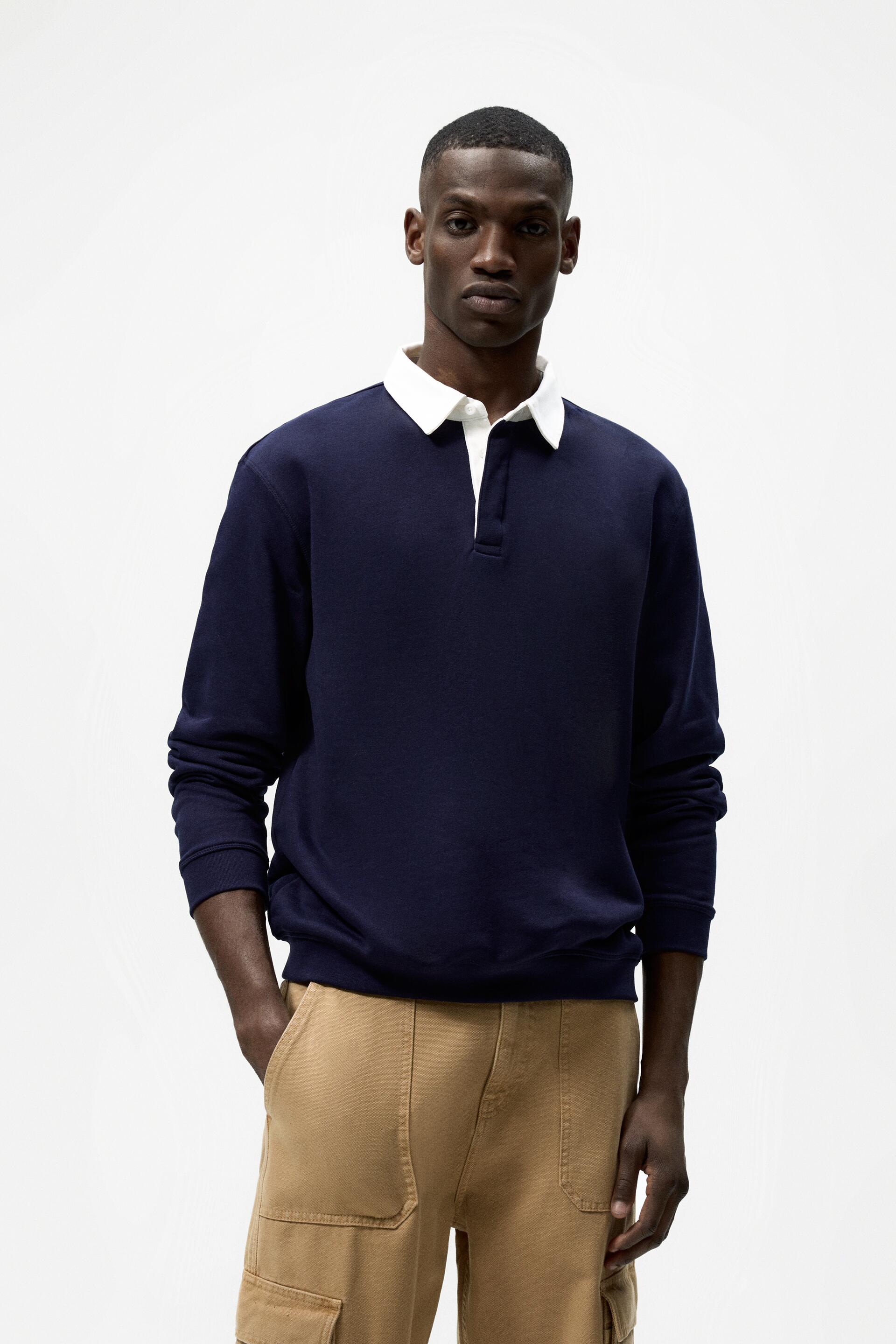 

Футболка мужская ZARA 00526350 синяя S (доставка из-за рубежа), Синий, 00526350