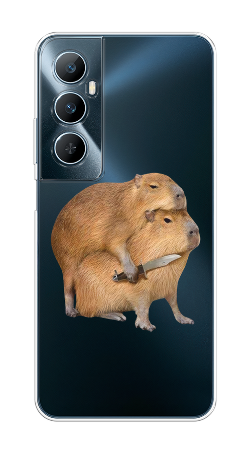 

Чехол на Realme C65 "Капибара с ножом", Бежевый, 2516750-1