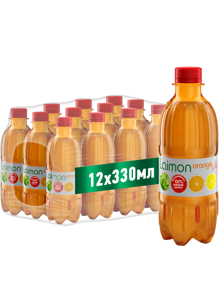 

Laimon Orange still light напиток негазированный безалкогольный 0,33 л. х 12 шт. ПЭТ, Orange still 0,33