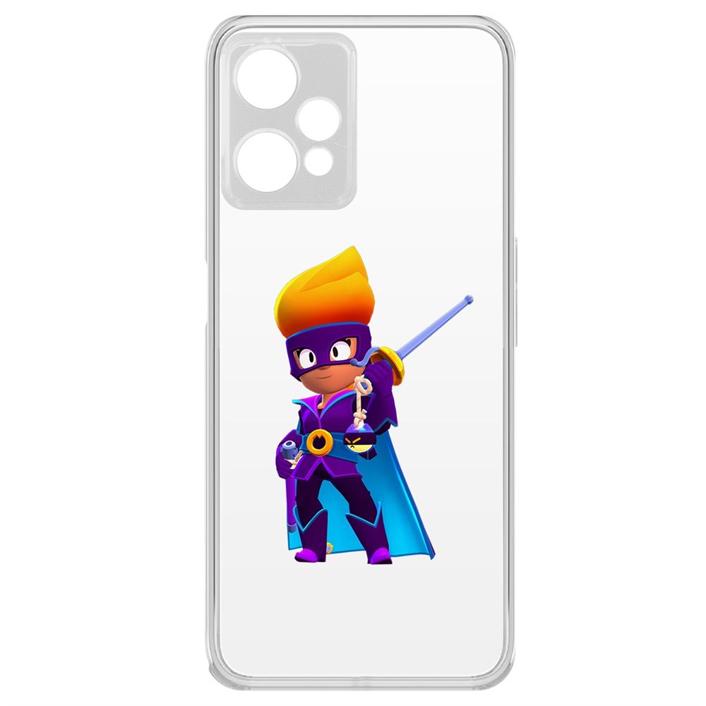 

Чехол-накладка Brawl Stars-Амбер де Ла Вега для Realme 9 Pro, Прозрачный