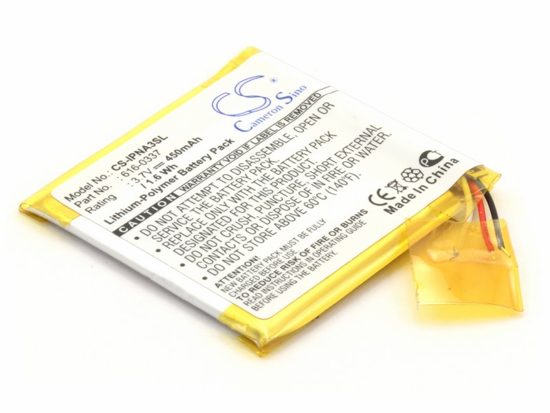 

Аккумулятор для Apple iPod Nano 3G (616-0311, 616-0337), 616-0311, 616-0333616-0337, CS-IPNA3SL