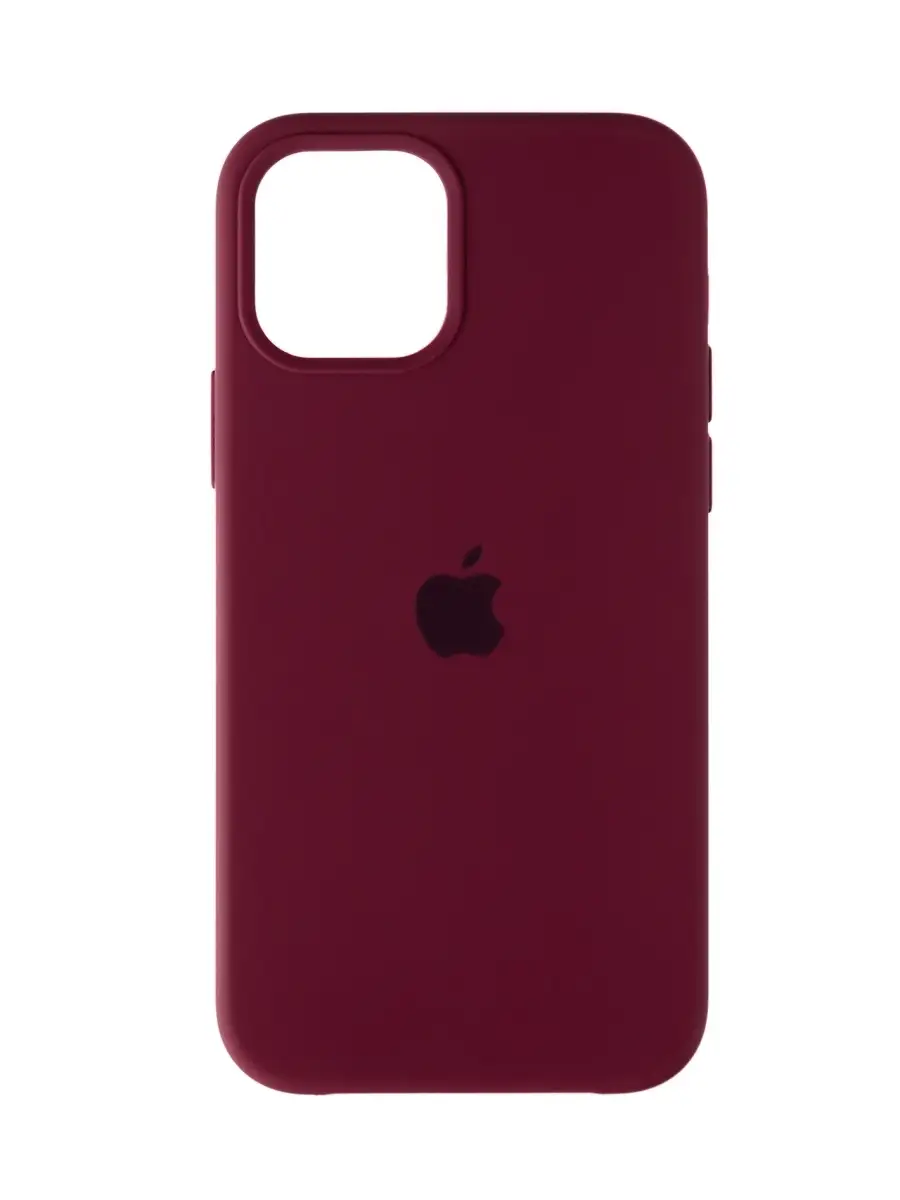 

Чехол iPhone 15 Silicon Сase APL WS (с лого), бордовый (IS793351)