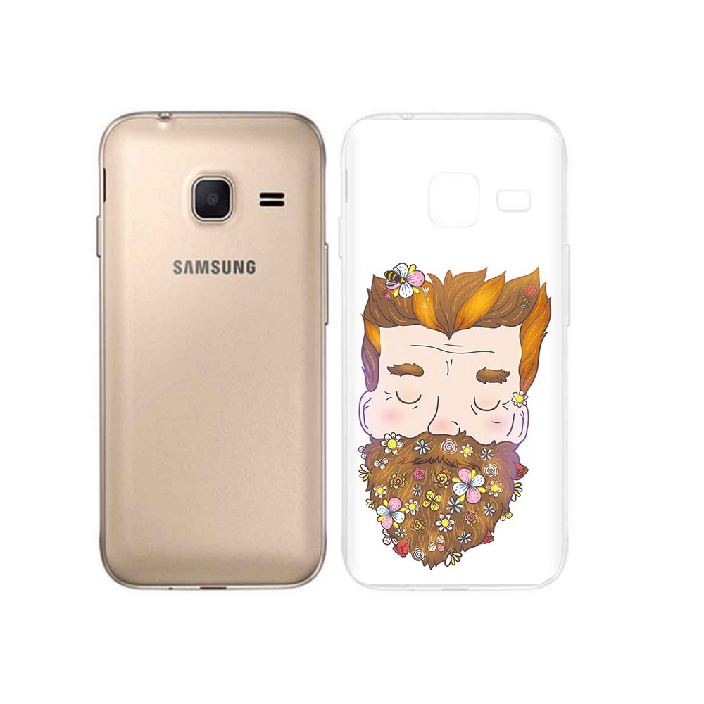 

Чехол MyPads Tocco для Samsung Galaxy J1 mini мужчина с цветами в бороде (PT24300.564.489), Tocco