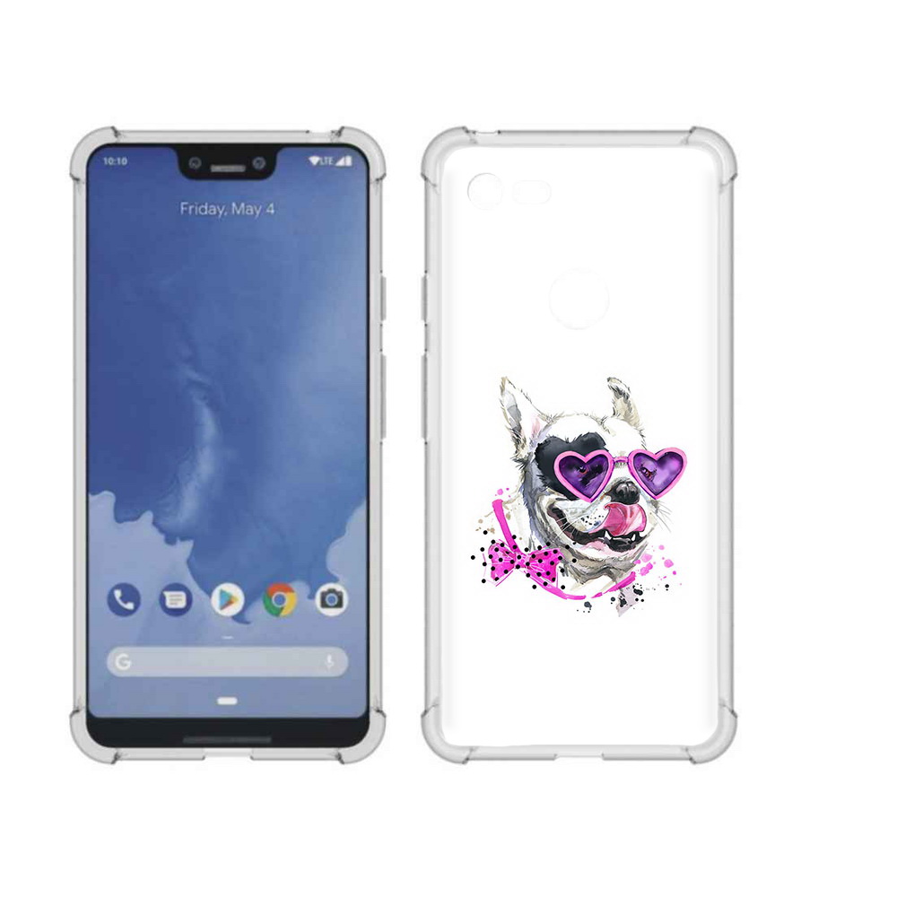 

Чехол MyPads Tocco для Google Pixel 3 XL акварельный пёс, Прозрачный, Tocco