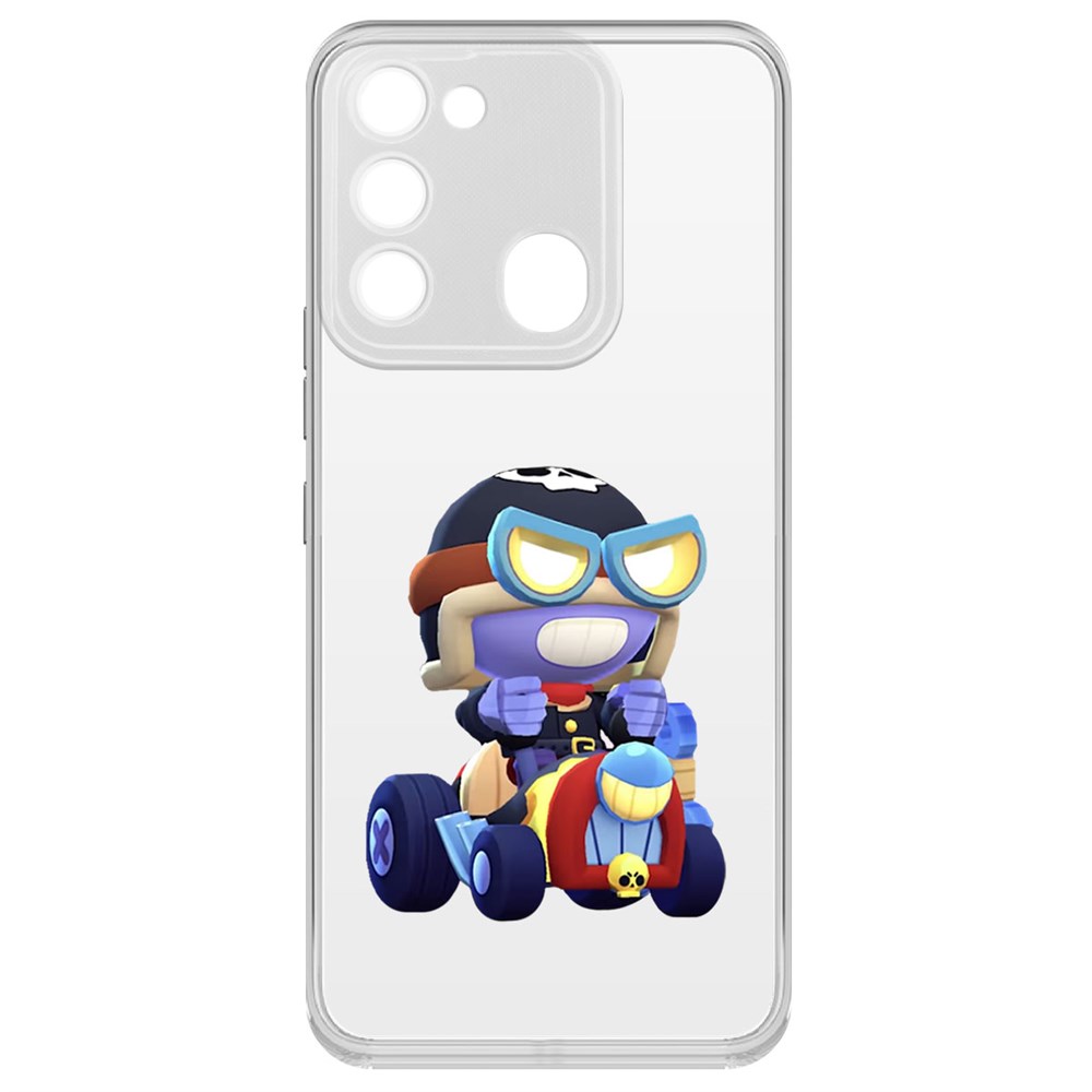 

Чехол-накладка Brawl Stars-Безумный Карл для Tecno Spark 8C