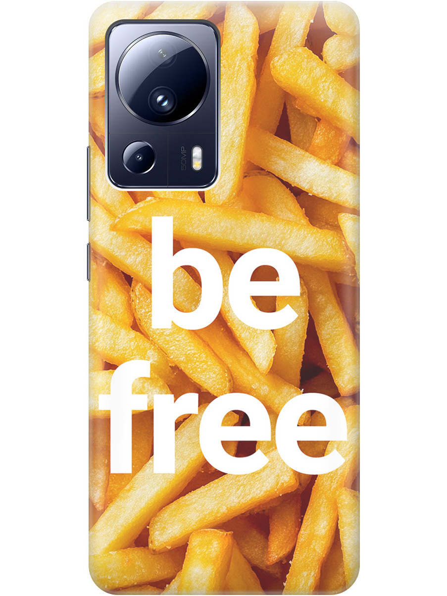 

Силиконовый чехол на Xiaomi 13 Lite с принтом "Be Free", Прозрачный;белый;желтый, 768741261