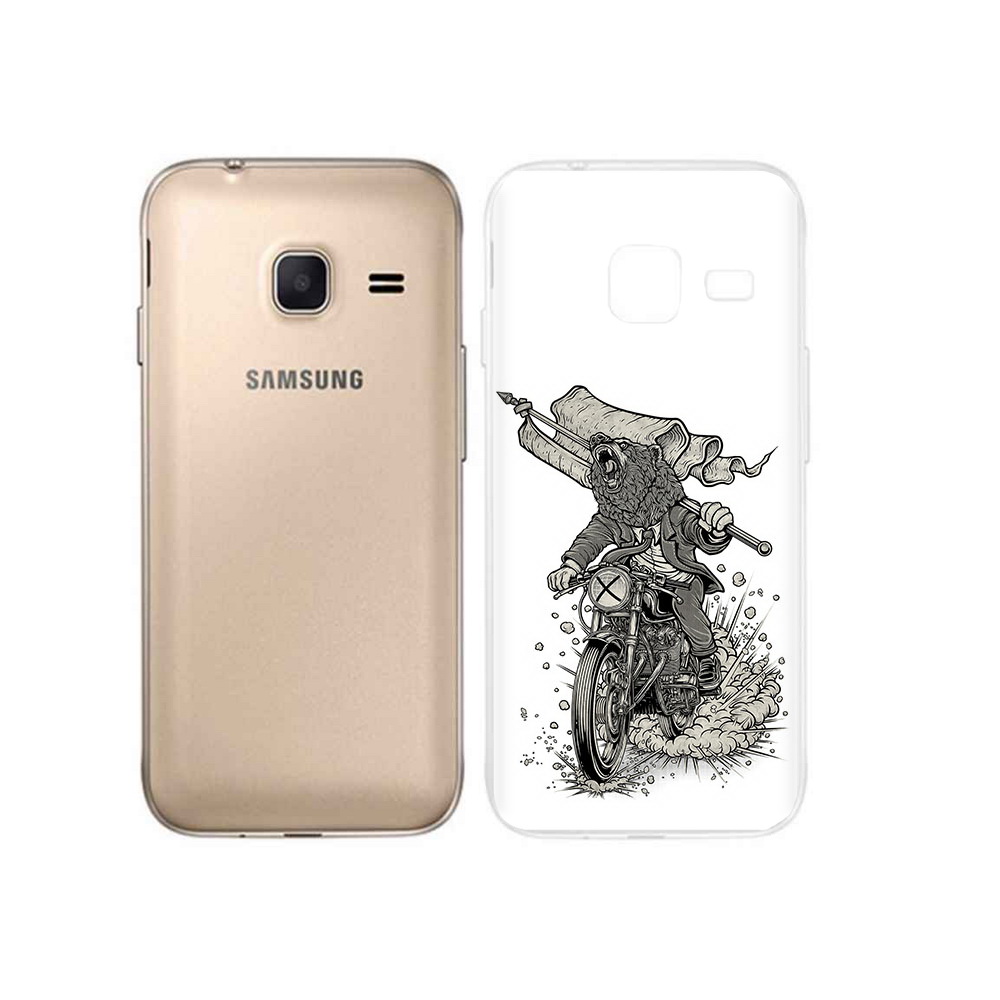 

Чехол MyPads Tocco для Samsung Galaxy J1 mini медведь на мотоцикле (PT24300.564.467), Tocco