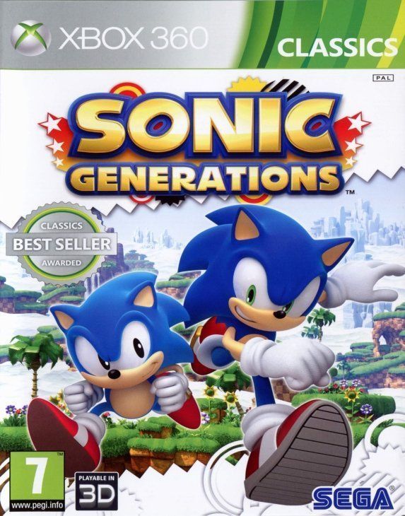 фото Игра sonic generations с поддержкой 3d (xbox 360/xbox one) sega