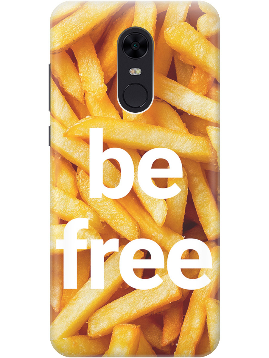 

Силиконовый чехол на Xiaomi Redmi 5 Plus с принтом "Be Free", Прозрачный;белый;желтый, 717097561
