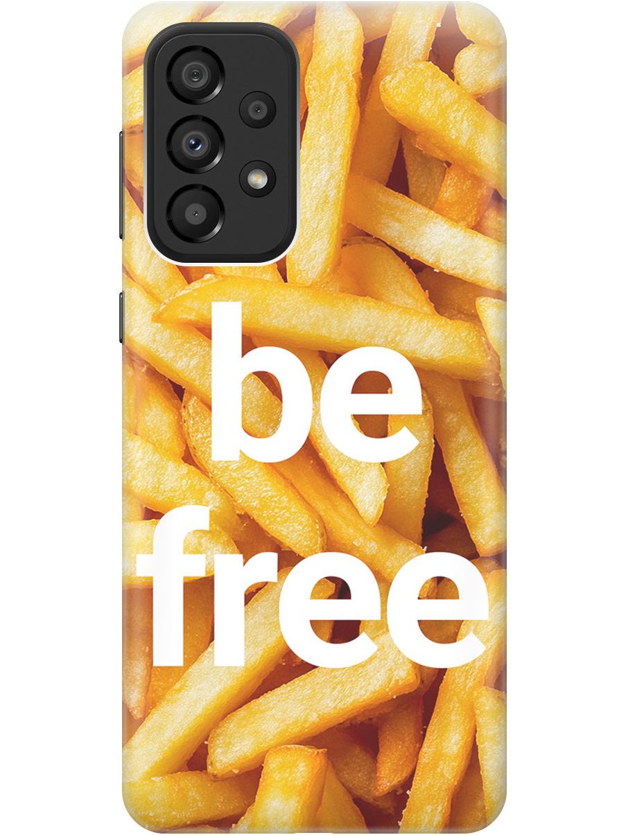 

Силиконовый чехол на Samsung Galaxy A33 5G с принтом "Be Free", Прозрачный;белый;желтый, 740132961