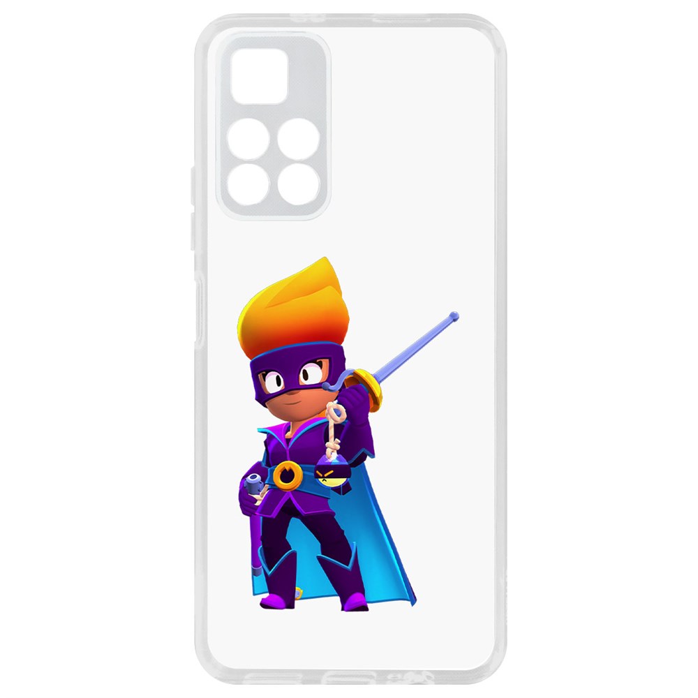 

Чехол-накладка Brawl Stars-Амбер де Ла Вега для Xiaomi Redmi Note 11T 5G, Прозрачный