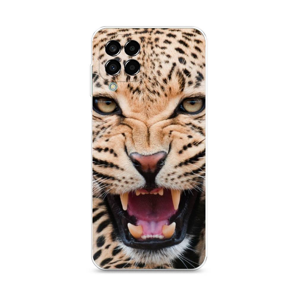 

Чехол на Samsung Galaxy M33 "Леопард 3d", Бежевый;черный, 2105650-6