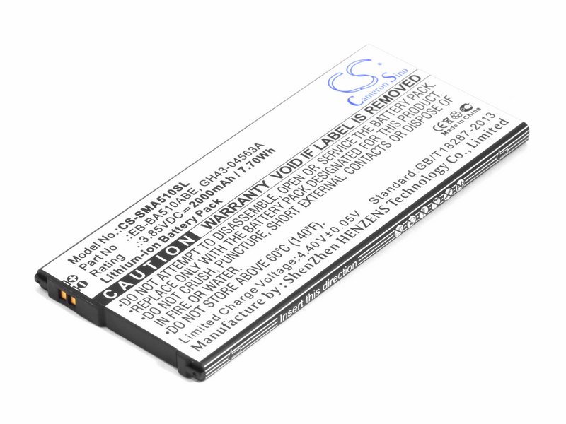 

Аккумулятор для Samsung Galaxy A5 SM-A510F EB-BA510ABE 2000mAh