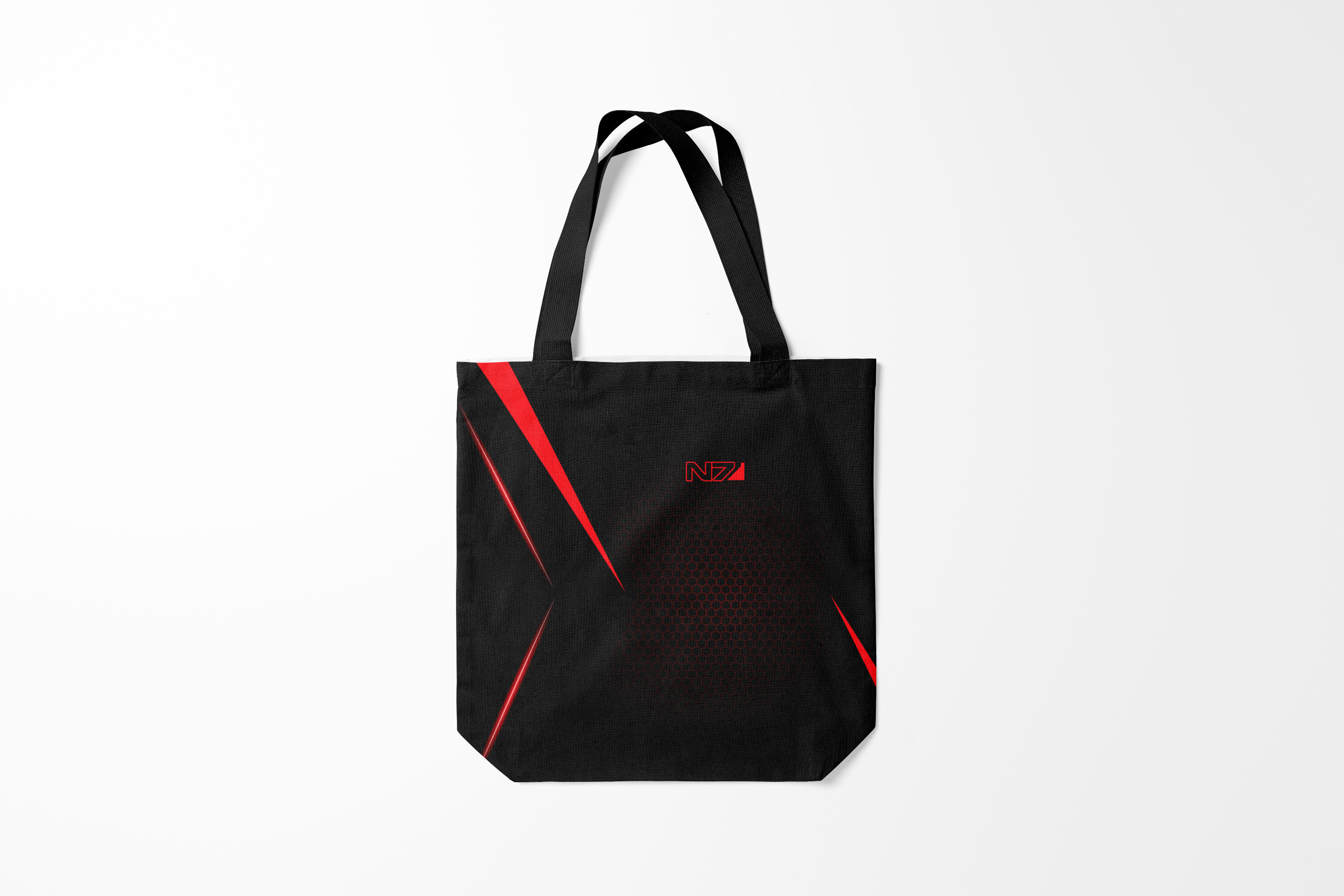 

Сумка шoппер унисекс Burnettie Mass Effect N7, серый, Mass Effect N7