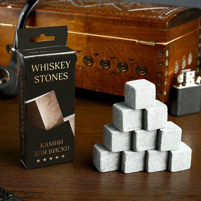 фото Камни для виски "whiskey stones", 10 шт дарим красиво