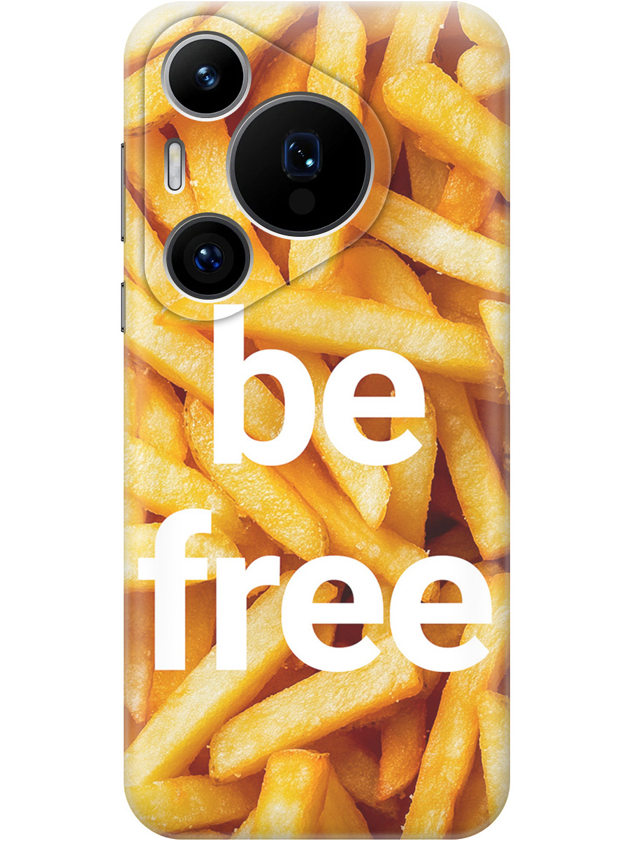 

Силиконовый чехол на Huawei Pura 70 Pro / 70 Pro+ с принтом "Be Free", Прозрачный;белый;желтый, 782625261