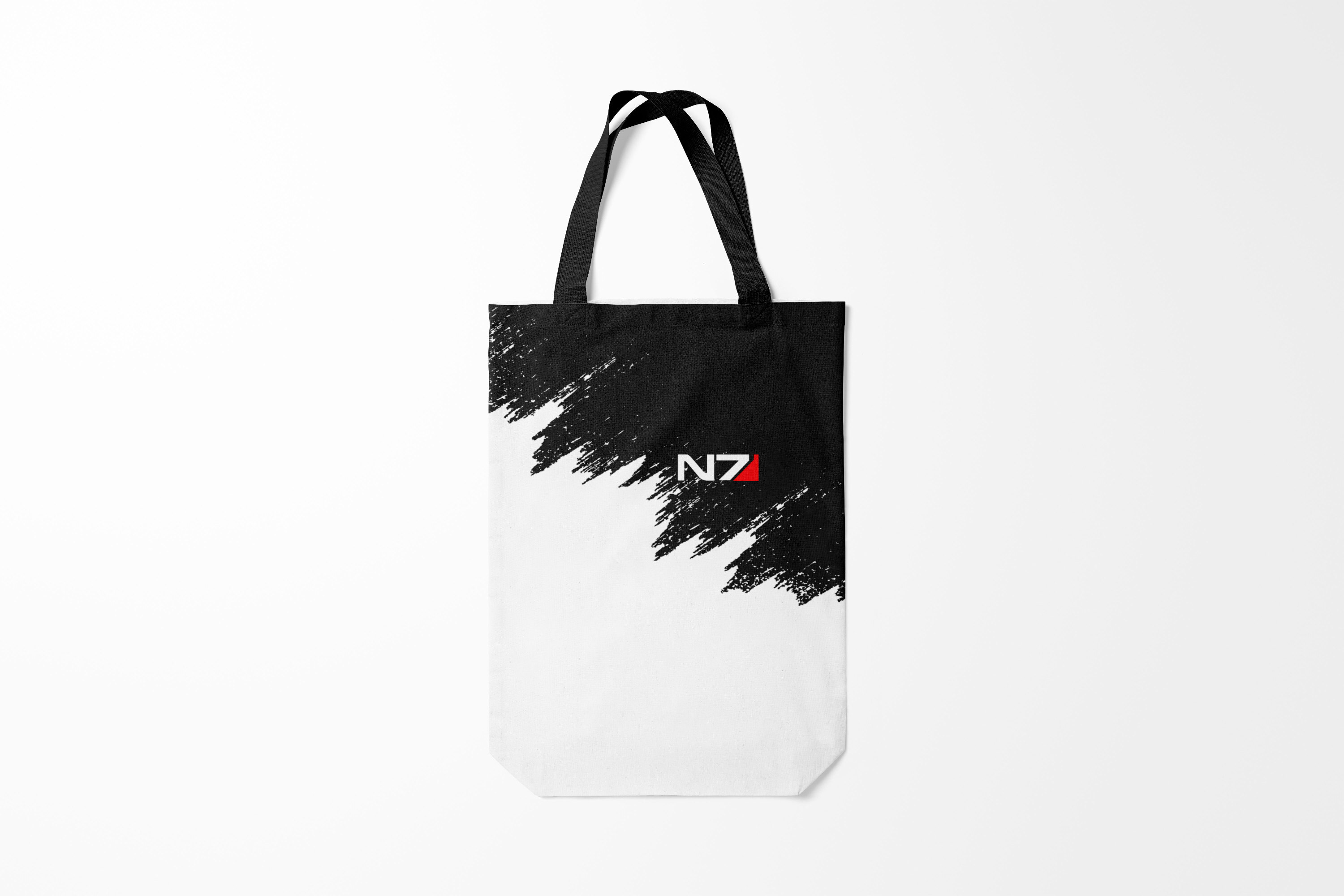 

Сумка шoппер унисекс Burnettie Mass Effect N7, черный; красный, Mass Effect N7