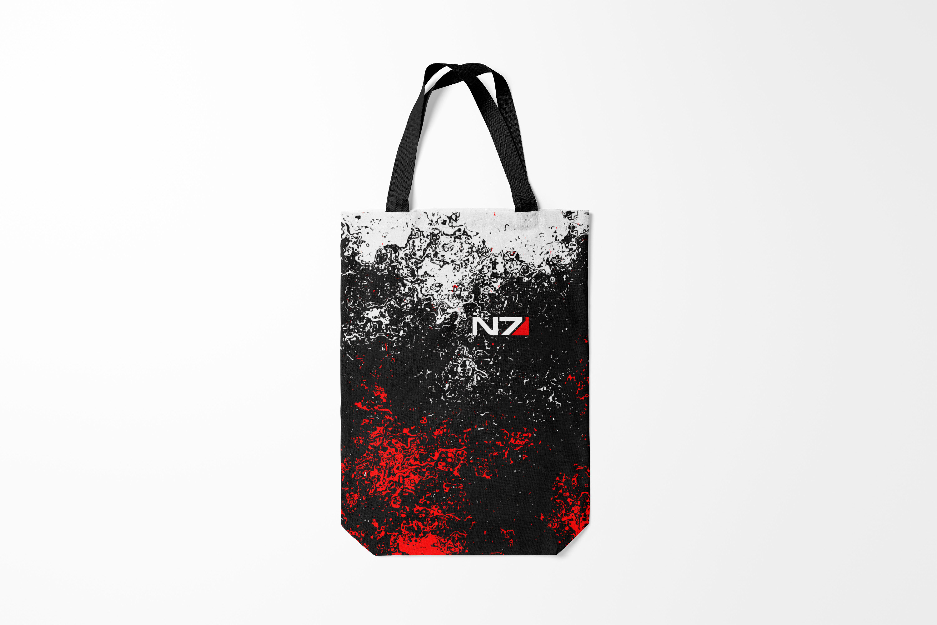 

Сумка шoппер унисекс Burnettie Mass Effect N7, черный, Mass Effect N7