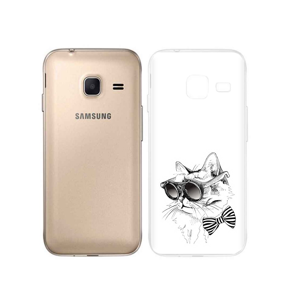 

Чехол MyPads Tocco для Samsung Galaxy J1 mini крутая кошка в очках (PT24300.564.421), Tocco