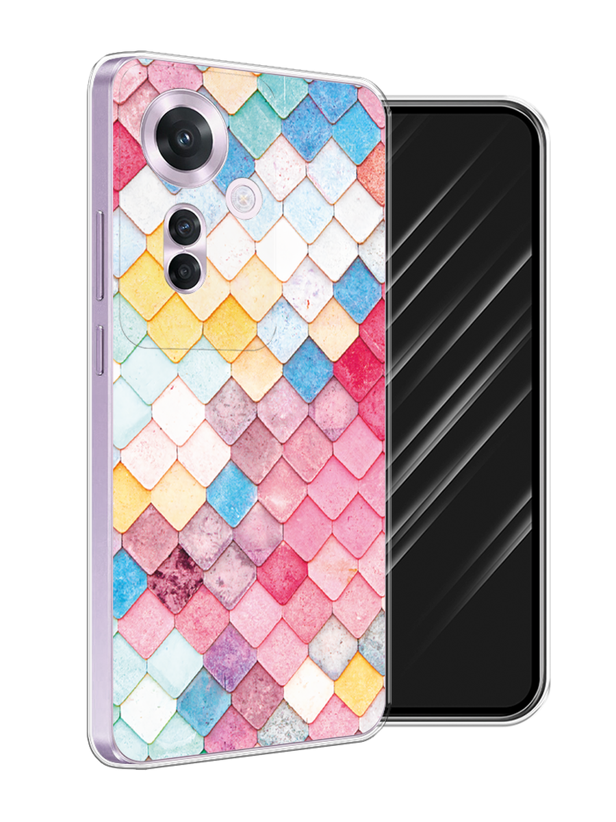 

Чехол Awog на Oppo Reno 11F "Нежные ромбики", Красный, 2516650-1