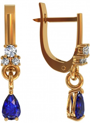 

Серьги из серебра со шпинелью ПРИВОЛЖСКИЙ ЮВЕЛИР 352373-FA11SH59, 352373-FA11SH59