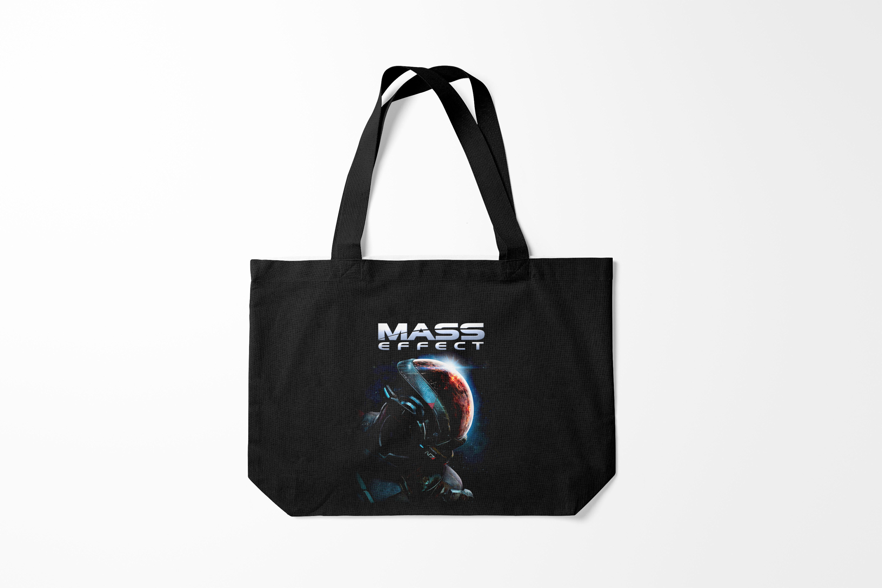 

Сумка шoппер унисекс Burnettie Mass Effect, серый, Mass Effect