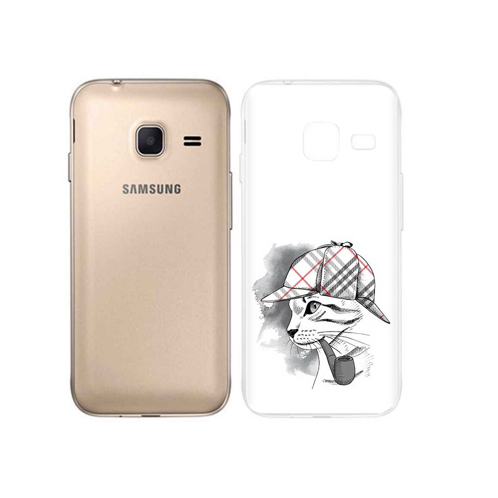 

Чехол MyPads Tocco для Samsung Galaxy J1 mini кошка с трубкой (PT24300.564.405), Tocco
