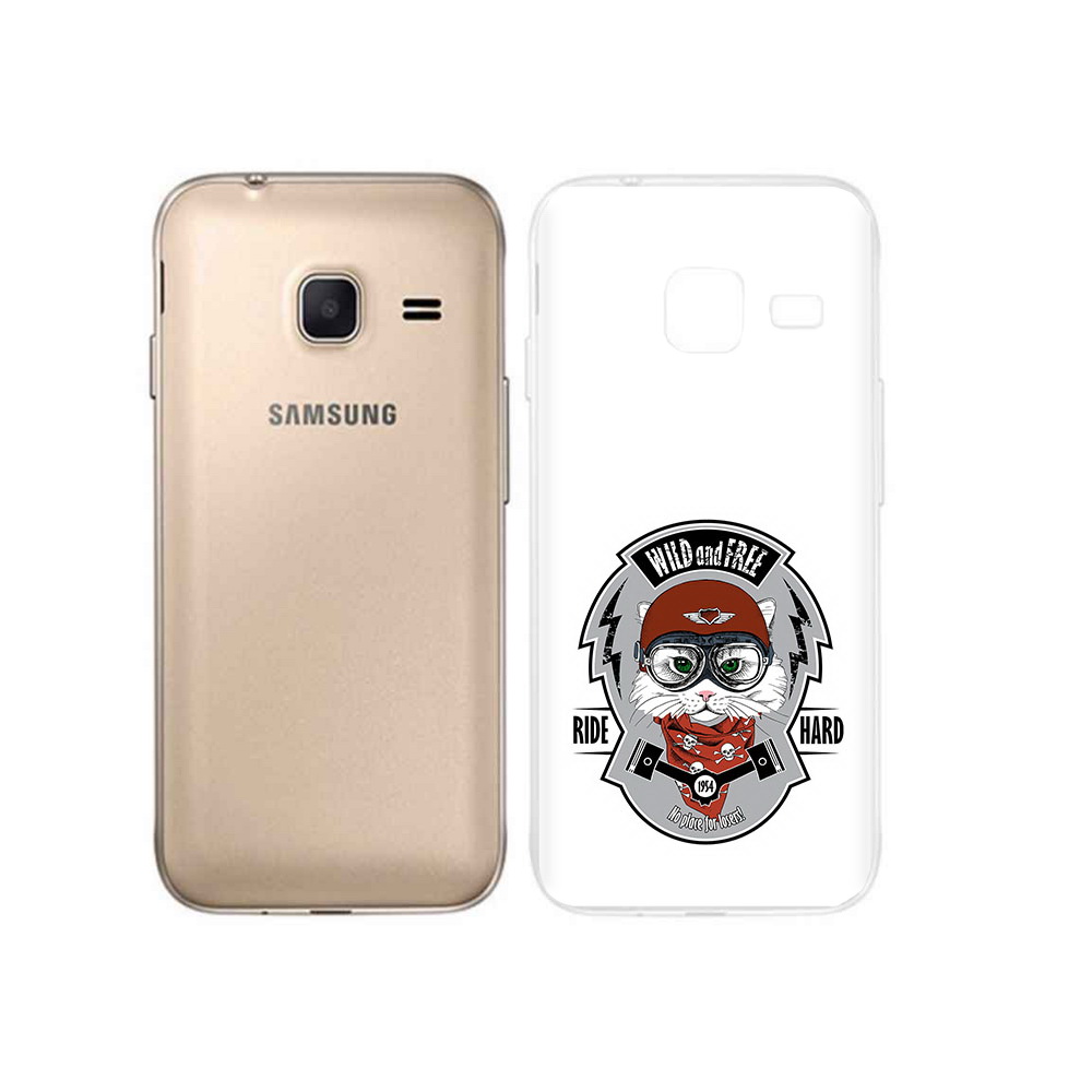

Чехол MyPads Tocco для Samsung Galaxy J1 mini кошка в шлеме (PT24300.564.404), Tocco