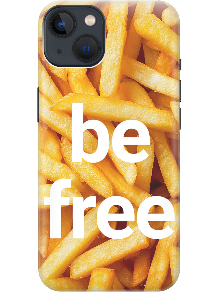 

Силиконовый чехол на Apple iPhone 13 с принтом "Be Free", Прозрачный;белый;желтый, 732240961