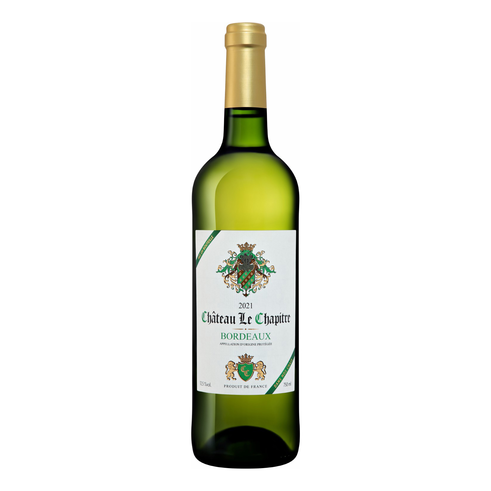 

Вино Du Grand Bourry Chateau Le Chapitre Bordeaux AOC белое сухое 12,5% 0,75 л Франция