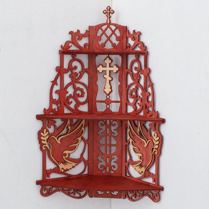 

Иконостас № 11, цвет красное дерево, 61х18х39 см, Религия