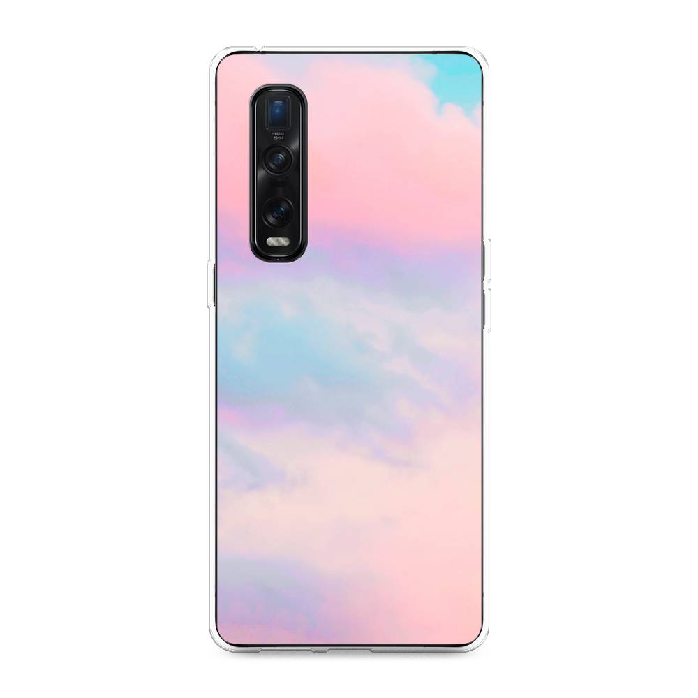 

Чехол Awog на Oppo Find X2 Pro "Розовые облака", Разноцветный, 253350-3