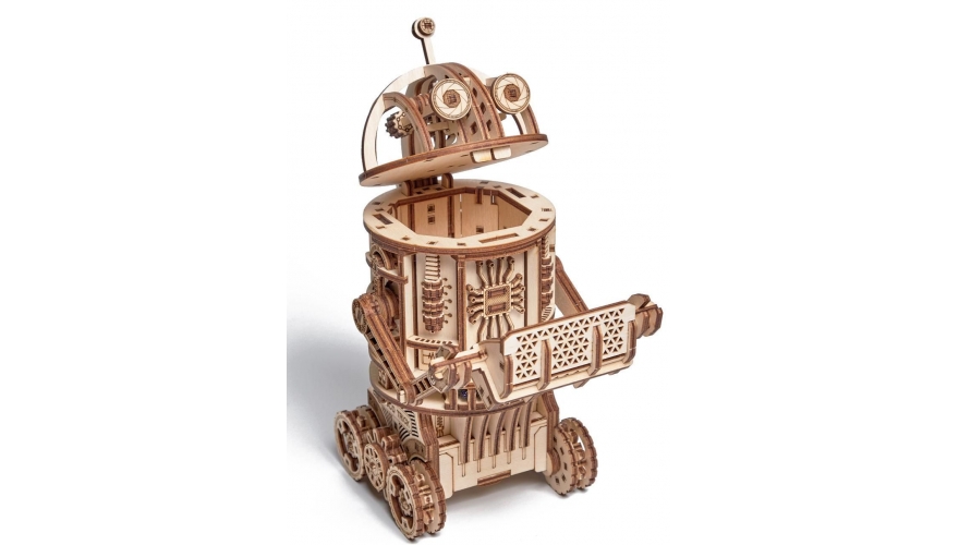 фото Электронная сборная модель wood trick космический робот уборщик дерево двигатель 1234-83