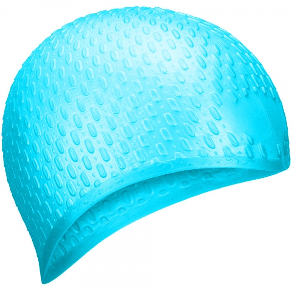 

E36877-0 Шапочка для плавания силиконовая Bubble Cap Голубой Спортекс
