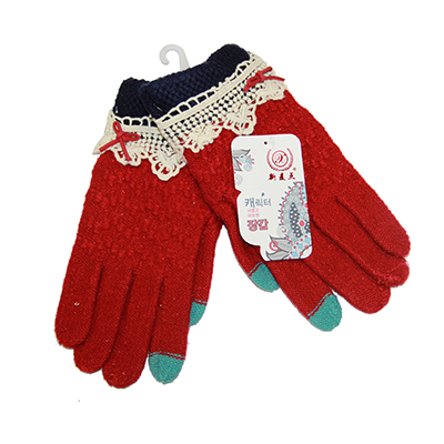 фото Перчатки для ёмкостных тачскринов (размер s) №11 красный promise mobile