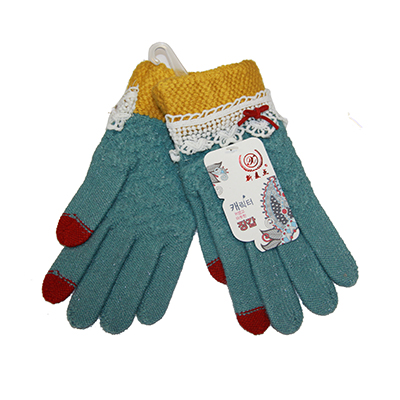 фото Перчатки для ёмкостных тачскринов (размер s) №11 голубой promise mobile