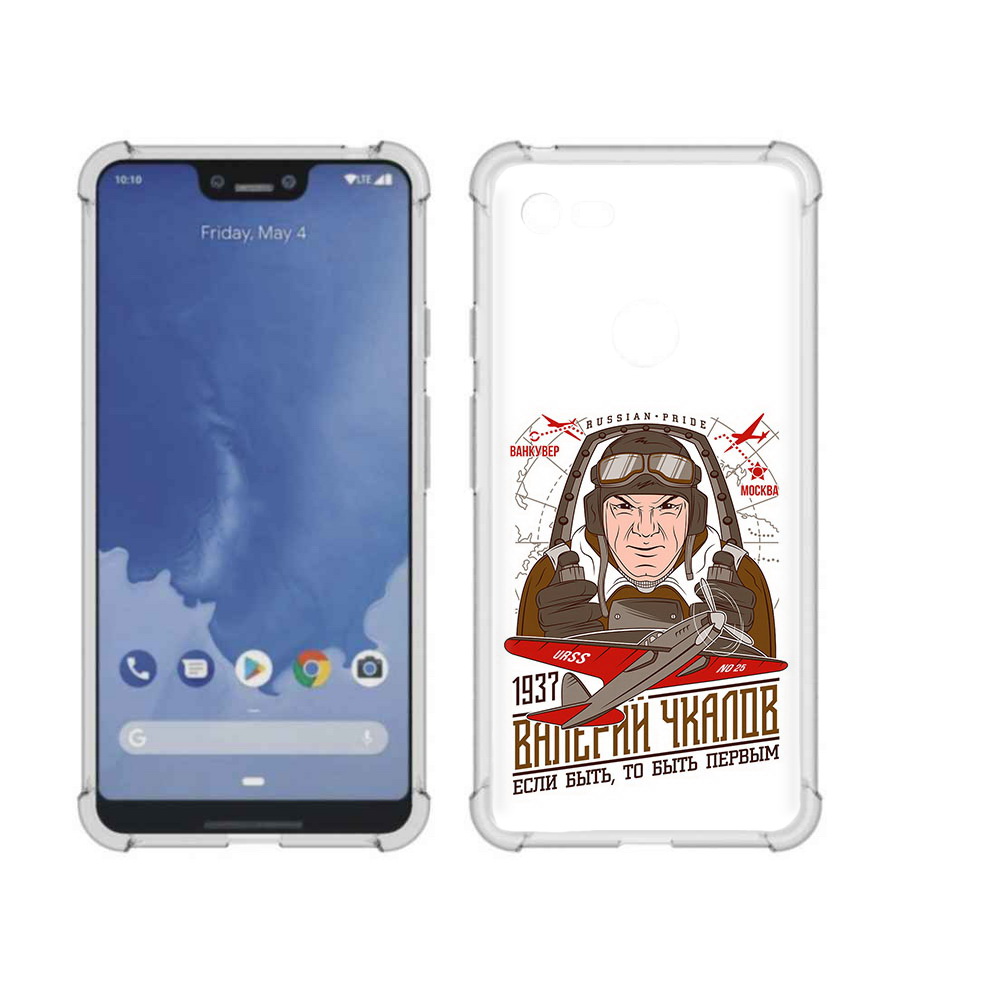 

Чехол MyPads Tocco для Google Pixel 3 XL Чкалов, Прозрачный, Tocco
