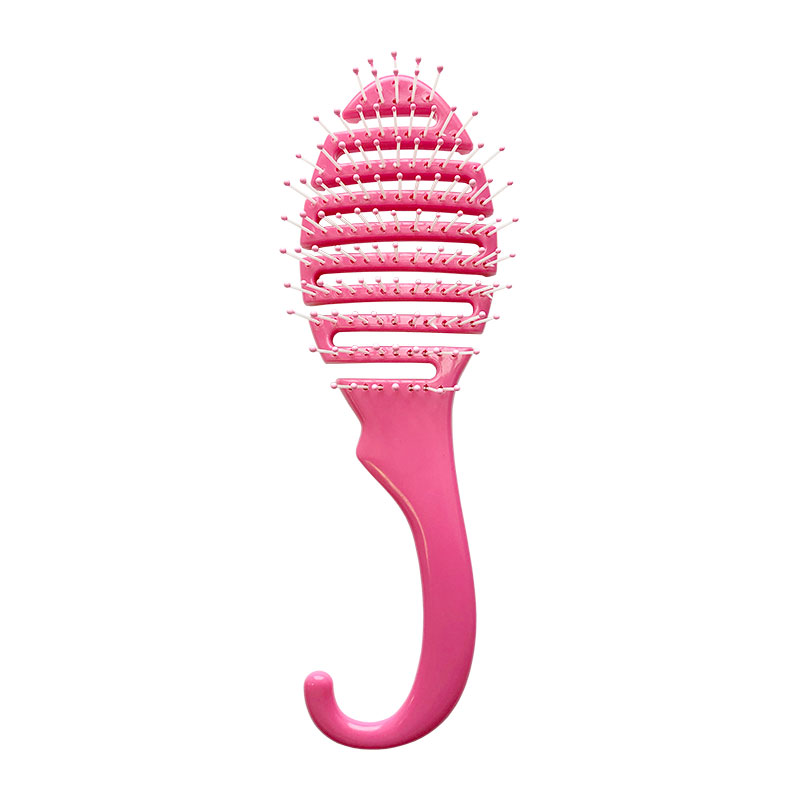 Расчёска вентиляционная с крючком Lei 160 розовая расчёска delight rose с кольцами разнозубая 18 19 зубьев 12 20 мм розовая