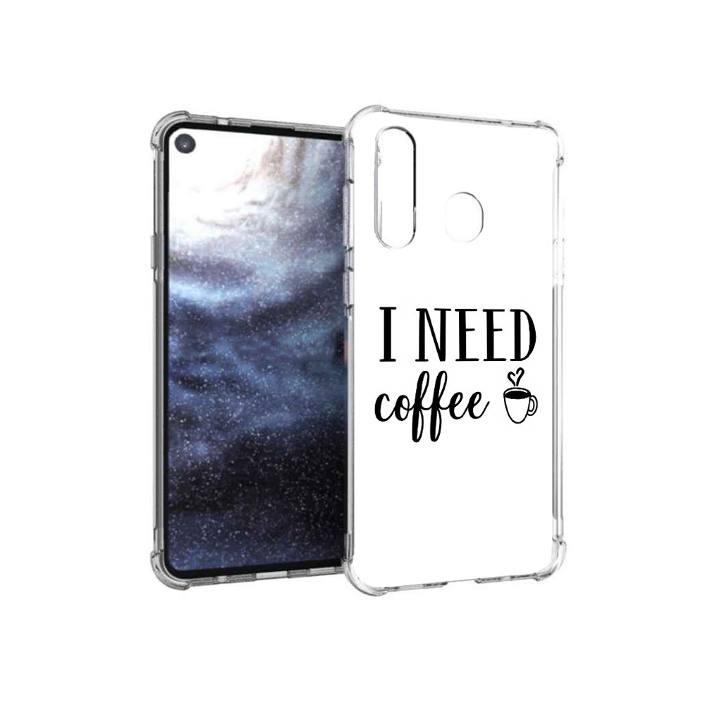 Чехол MyPads Tocco для Samsung Galaxy A8s Мне нужен кофе (PT124633.501.121)