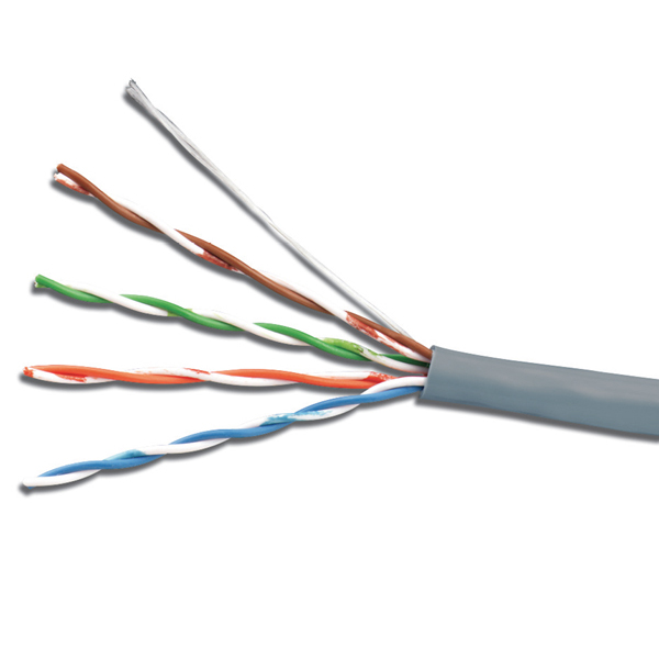Сетевой кабель 5bites UTP / SOLID / 5E / 24AWG / CCA / PVC 305m US5505-305A 5bites fs5525 305b bl кабель express ftp solid 5e 24awg copper pvc blue 305m