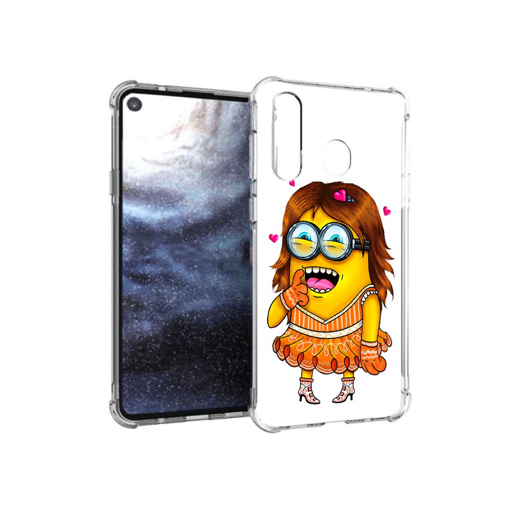 

Чехол MyPads Tocco для Samsung Galaxy A8s Миньон девочка (PT124633.501.116), Прозрачный, Tocco
