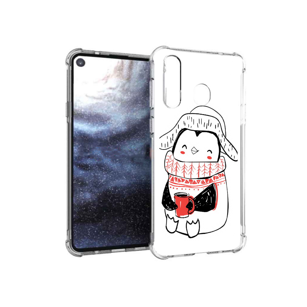 

Чехол MyPads Tocco для Samsung Galaxy A8s Милый пингвин (PT124633.501.115), Прозрачный, Tocco