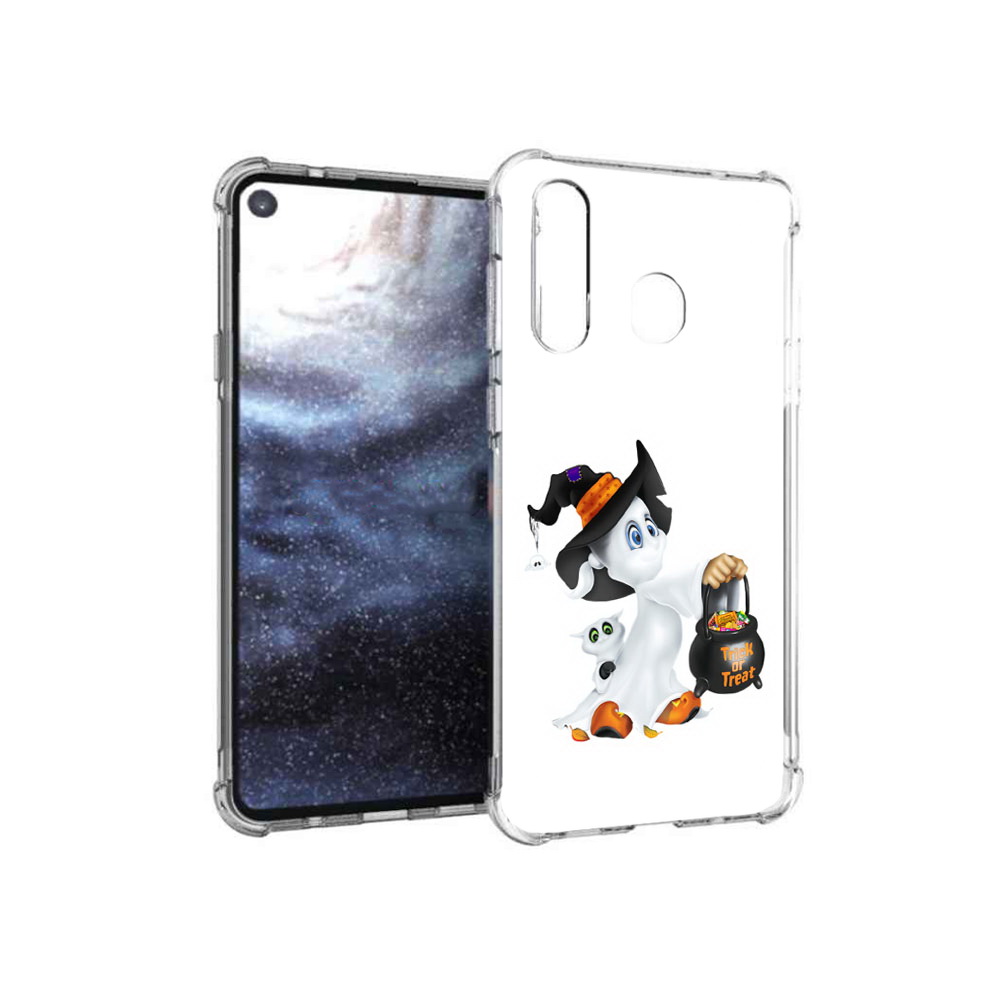 

Чехол MyPads Tocco для Samsung Galaxy A8s Маленький призрак (PT124633.501.113), Прозрачный, Tocco