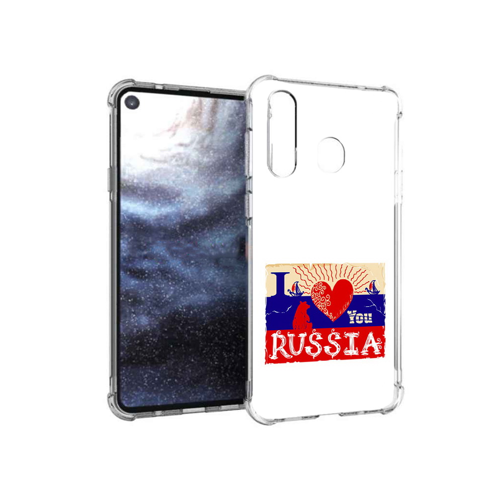 

Чехол MyPads Tocco для Samsung Galaxy A8s Люблю Россию (PT124633.501.112), Прозрачный, Tocco