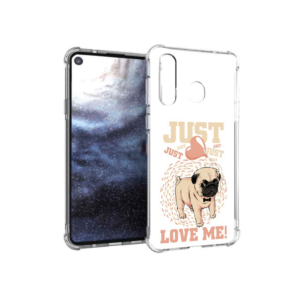 

Чехол MyPads Tocco для Samsung Galaxy A8s Люби меня (PT124633.501.109), Прозрачный, Tocco