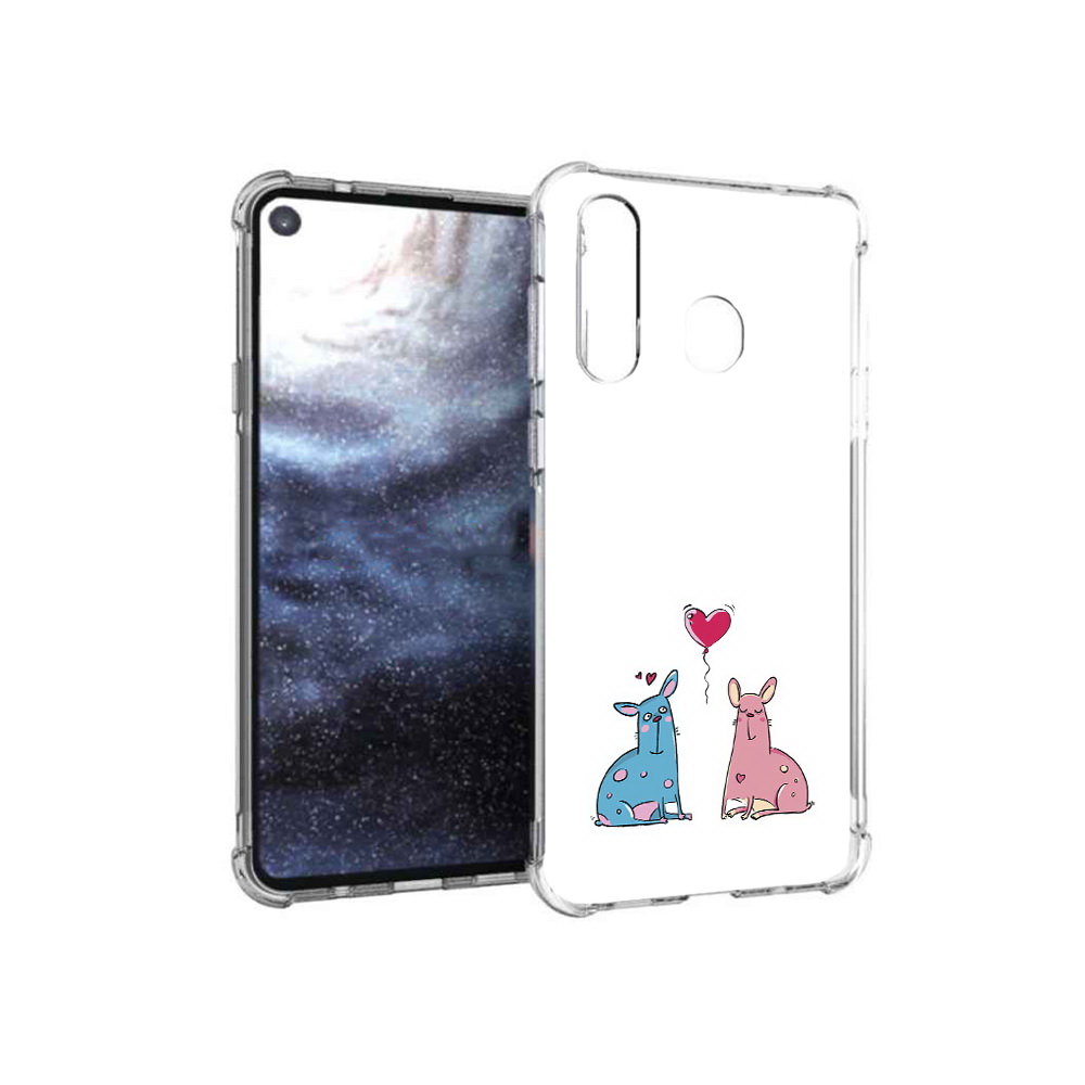 

Чехол MyPads Tocco для Samsung Galaxy A8s Лама любовь (PT124633.501.102), Прозрачный, Tocco