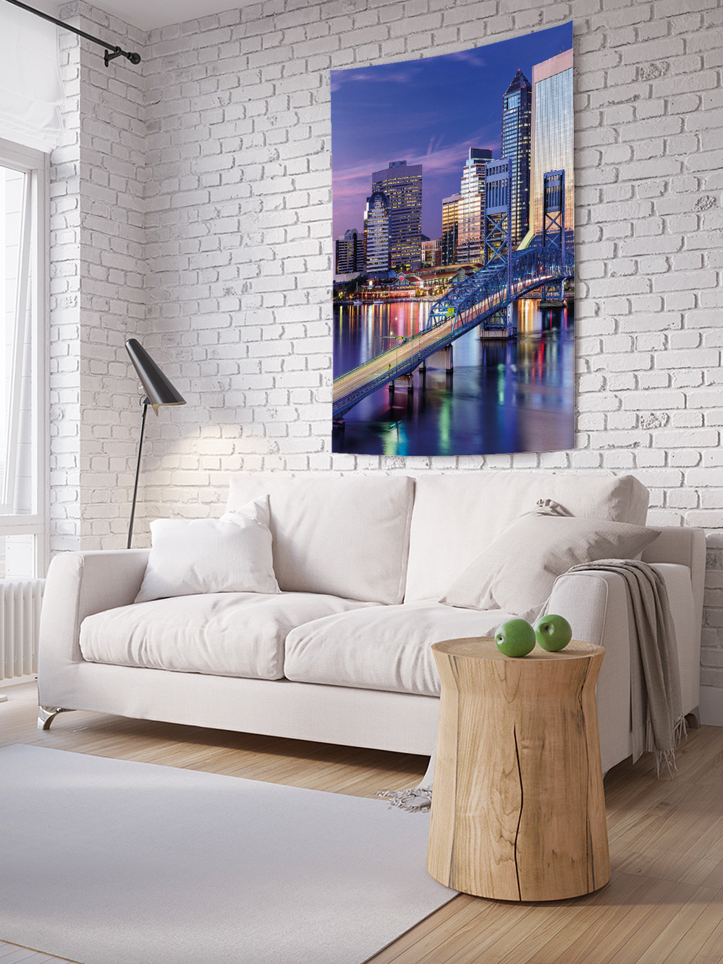 

Вертикальное фотопанно на стену JoyArty Ночной мост 100x150 см, Ночной мост